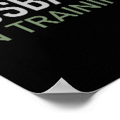 Echtgenoot in training Funny bruidegom cadeau verl Poster (Hoek)