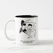 Echtgenoot is een Drink-chauffeur Tweekleurige Koffiemok (Links)