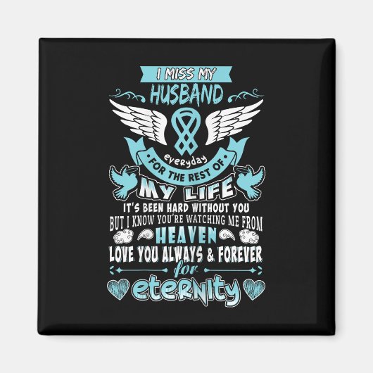 Echtgenoot is mijn beschermengel die gedenkdag mis magneet (Voorkant)