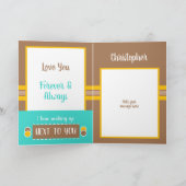 Echtgenoot Jubileum elke dag is bijzonder bruin Kaart (Binnen)