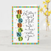 Echtgenoot Jubileum of verjaardag Kaart (Gele Bloem)