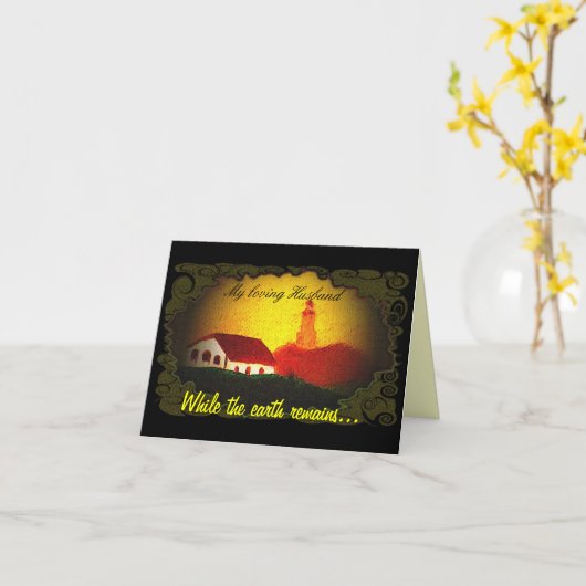 Echtgenoot Kaart (Gele Bloem)