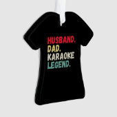 Echtgenoot karaoke legende kerst Ornam Ornament (voorkant)
