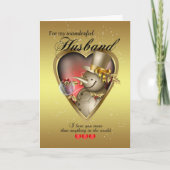 Echtgenoot Kerst Kaart - Sneeuwman in hart en nier (Voorkant)