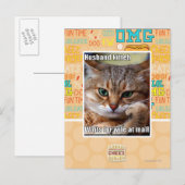 Echtgenoot Kitteh Briefkaart (Voorkant / Achterkant)