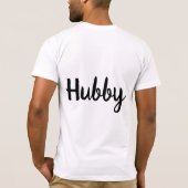 Echtgenoot Koppel Huwelijk T-shirt (Achterkant)