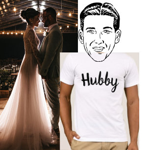 Echtgenoot Koppel Huwelijk T-shirt