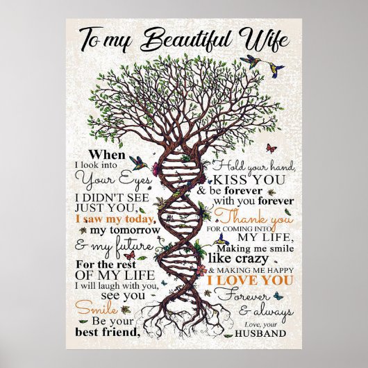 Echtgenoot Kunst aan mijn mooie vrouw Poster (Voorkant)