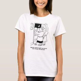 Echtgenoot laat terug van de Pub. Pub Quiz T-shirt