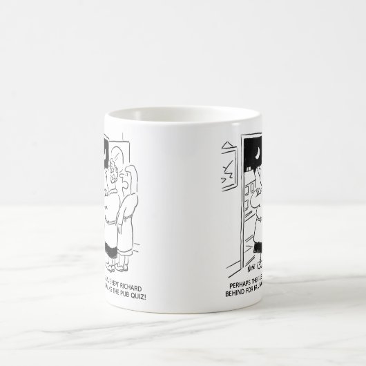 Echtgenoot laat terug van de pub quiz koffiemok (Center)