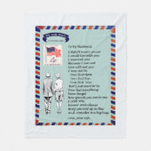 Echtgenoot Liefde Fleece Deken (Voorkant)