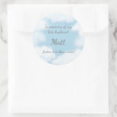 "Echtgenoot Liever Laat Dan Nooit" Grappige Aanpas Ronde Sticker (Tas)