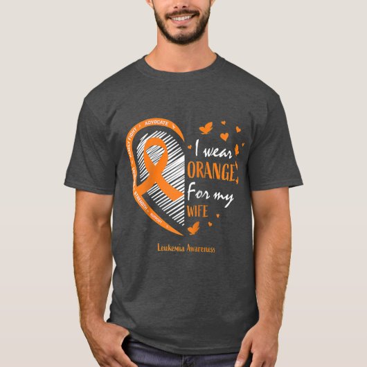 Echtgenoot Mannen die ik Oranje Draag heb voor mij T-shirt (Voorkant)