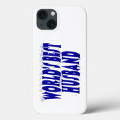 Echtgenoot met blauwe tekst Case-Mate iPhone case (Achterkant)