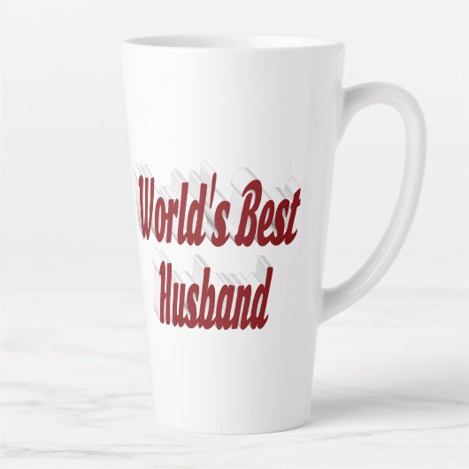 Echtgenoot met bordeaux tekst latte mok (Rechts)