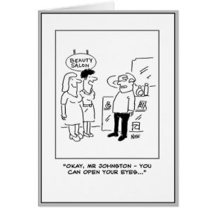 Echtgenoot met Eyes werd verrast.