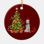 Echtgenoot met Petten kerst Keramisch Ornament (Voorkant)