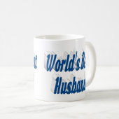Echtgenoot met zee blauw half tekst koffiemok (Voorkant rechts)