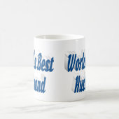 Echtgenoot met zee blauw half tekst koffiemok (Center)