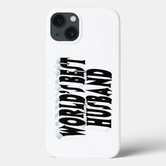 Echtgenoot met zwarte tekst Case-Mate iPhone case (Achterkant)