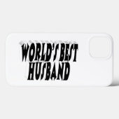 Echtgenoot met zwarte tekst Case-Mate iPhone case (Achterkant (horizontaal))