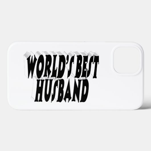 Echtgenoot met zwarte tekst  Case-Mate iPhone case (Achterkant (horizontaal))