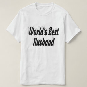 Echtgenoot met zwarte tekst T-shirt