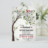 Echtgenoot Mijn Echtgenoot Mijn Enige Bedankkaart (Staand voorkant)