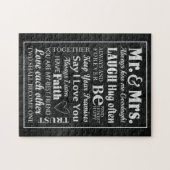 Echtgenoot Mr. en Mrs. Married Legpuzzel (Horizontaal)