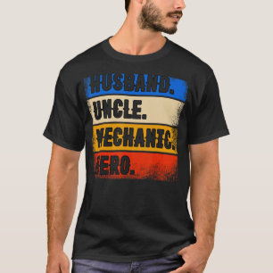 Echtgenoot Oom Monteur Held Vaderdag Monteur T-shirt