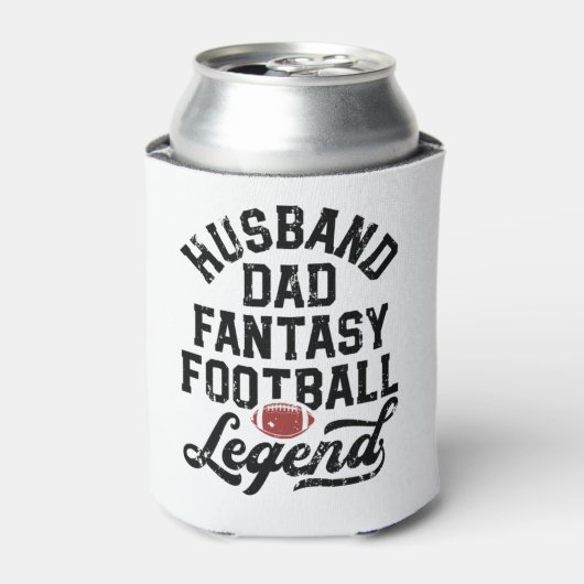Echtgenoot Pa Fantasy Football Legend Shirt voor H Blikjeskoeler (Blikje Voorkant)