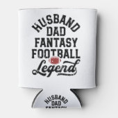 Echtgenoot Pa Fantasy Football Legend Shirt voor H Blikjeskoeler (Voorkant)
