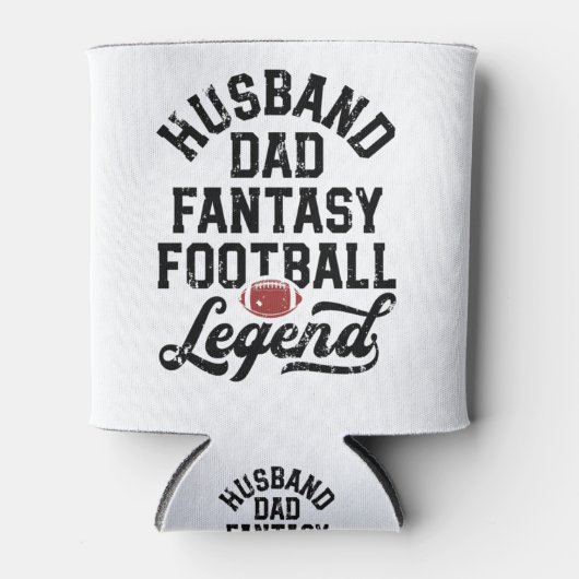 Echtgenoot Pa Fantasy Football Legend Shirt voor H Blikjeskoeler (Voorkant)