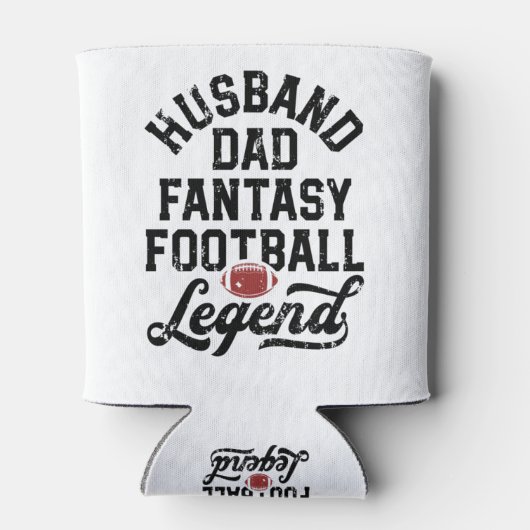 Echtgenoot Pa Fantasy Football Legend Shirt voor H Blikjeskoeler (Achterkant)
