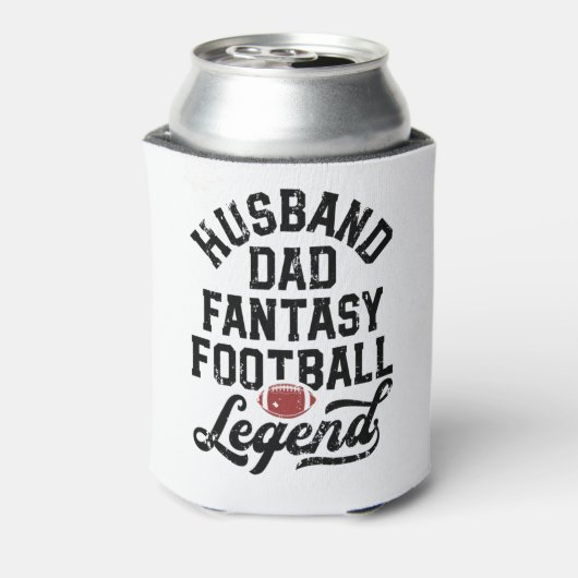 Echtgenoot Pa Fantasy Football Legend Shirt voor H Blikjeskoeler (Blikje Achterkant)