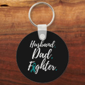 Echtgenoot Pa Fighter Polycystic Kidney Disease PK Sleutelhanger (Voorkant)