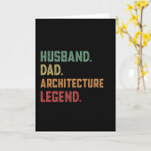Echtgenoot Pap Architectuur Legend architect Kaart (Gele Bloem)