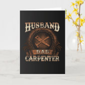 Echtgenoot Pap Carpenter Vaderdag Kaart (Gele Bloem)