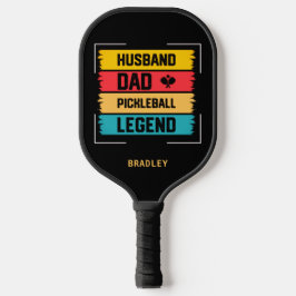 Echtgenoot Pap Pickleball Legend Persoonlijke naam Pickleball Paddle