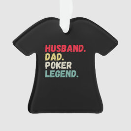 Echtgenoot pap poker legende  kaarten Kerstmis O Ornament