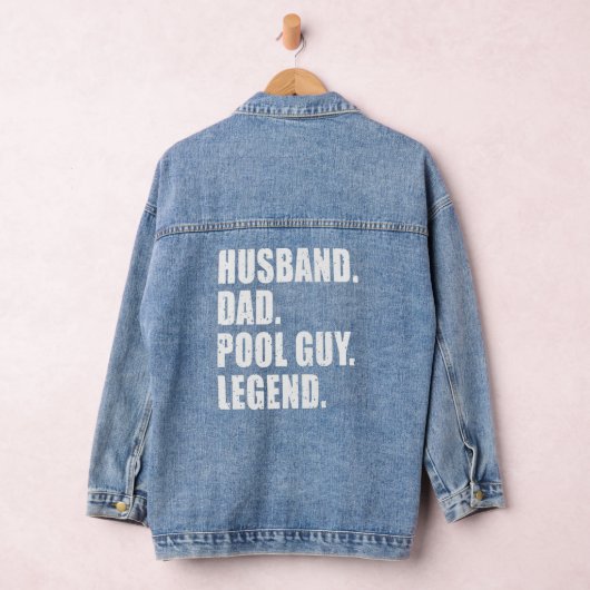 Echtgenoot Pap Pool Guy Legend Mannen 1 Denim Jacket (Hangar)