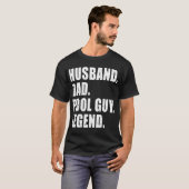 Echtgenoot Pap Pool Guy Legend Mannen 1 T-shirt (Voorkant volledig)