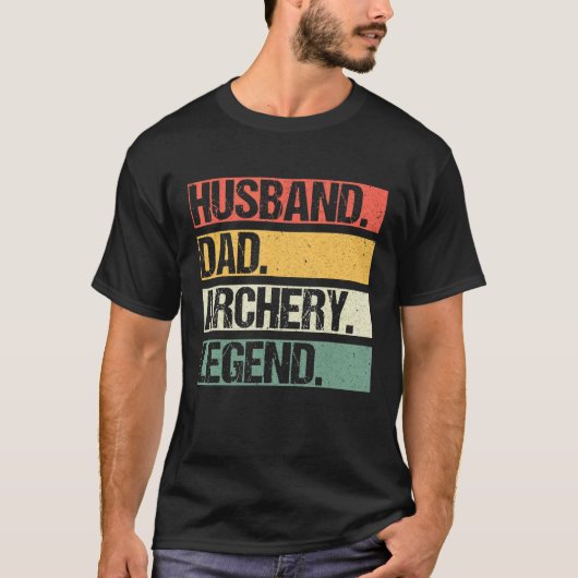 echtgenoot Papa Archery Legend Sportvaders T-shirt (Voorkant)