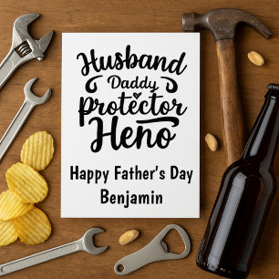 Echtgenoot. Papa. Beschermer. Held. Vaderdag
