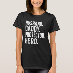 Echtgenoot Papa Beschermer Held Voor Papa T-shirt