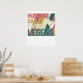 echtgenoot papa gaming legende poster (Keuken)