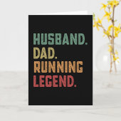 Echtgenoot Papa Hardloop Legende Renner Kaart (Gele Bloem)