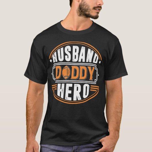 Echtgenoot Papa Held T-shirt (Voorkant)