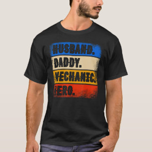 Echtgenoot Papa Monteur Held Vaderdag Monteur T-shirt