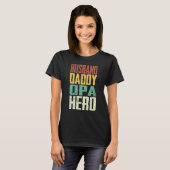Echtgenoot Papa Opa Held Trots Opa Vaderdag M T-shirt (Voorkant volledig)